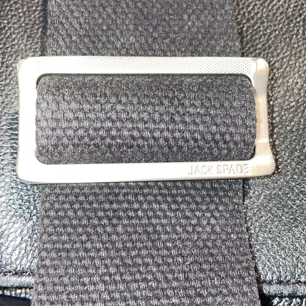 Jack Spade - Men's Pebble Leather Messenger Bag adjustable strap UB 2